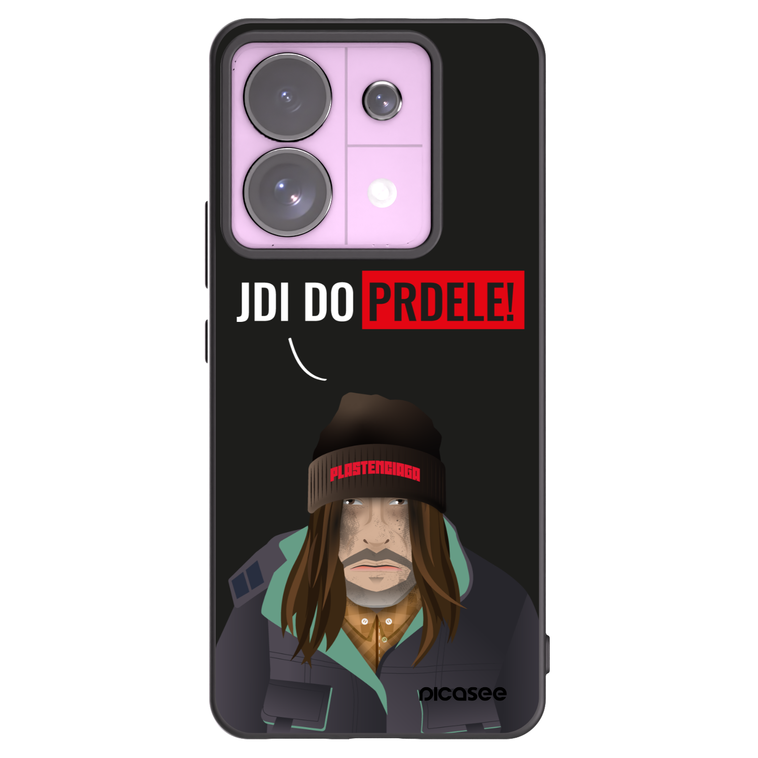 Picasee fekete szilikon tok az alábbi mobiltelefonokra Xiaomi Redmi Note 13 Pro 5G - Bezďák