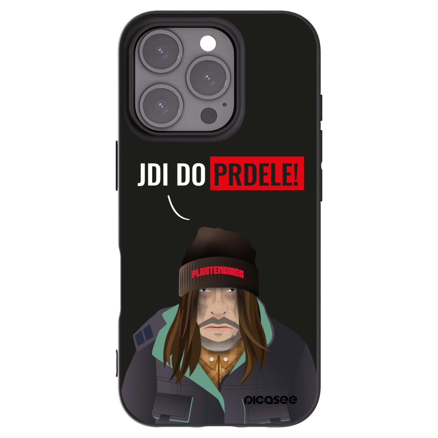 Picasee fekete szilikon tok az alábbi mobiltelefonokra Apple iPhone 16 Pro - Bezďák