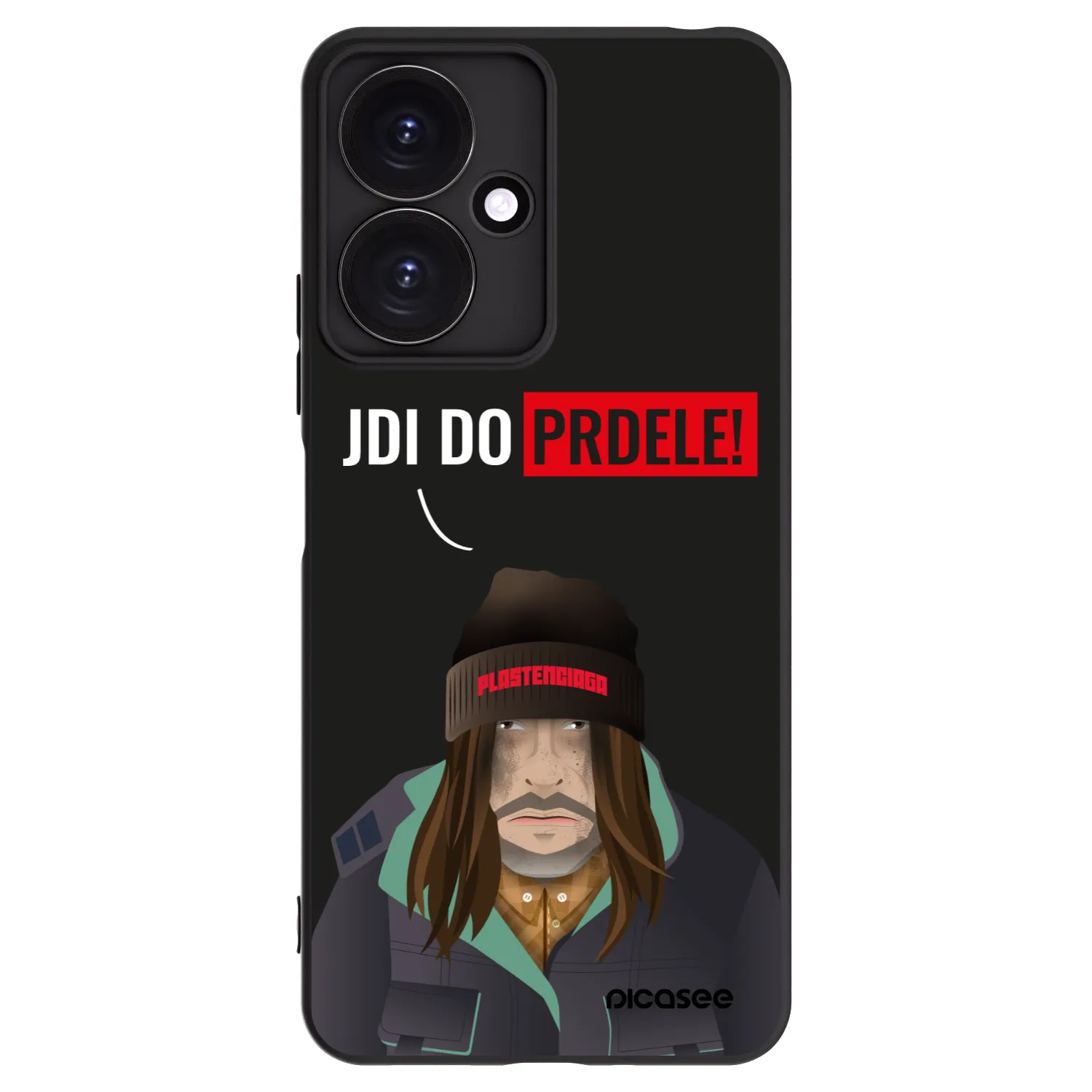 Picasee fekete szilikon tok az alábbi mobiltelefonokra Xiaomi Redmi 13C 5G - Bezďák