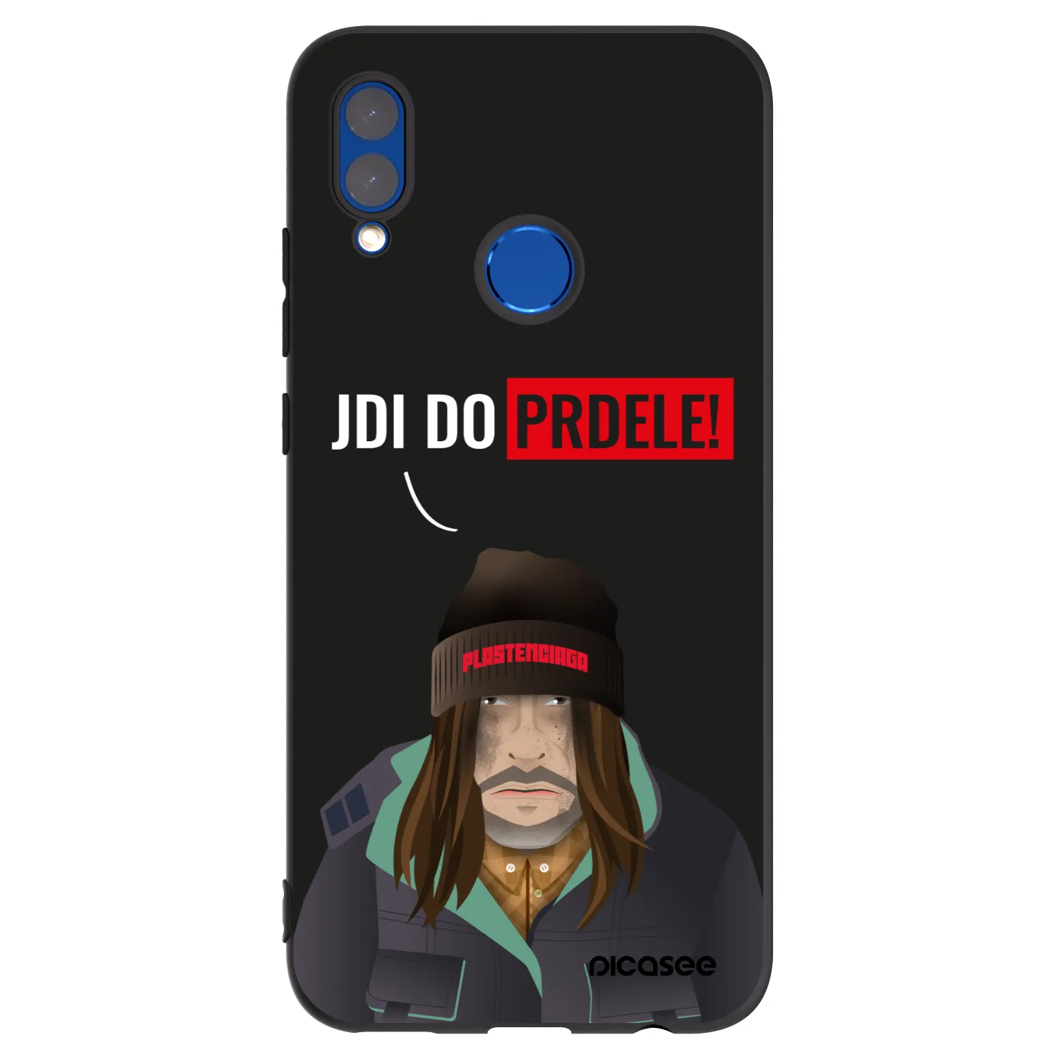 Picasee fekete szilikon tok az alábbi mobiltelefonokra Honor 10 Lite - Bezďák