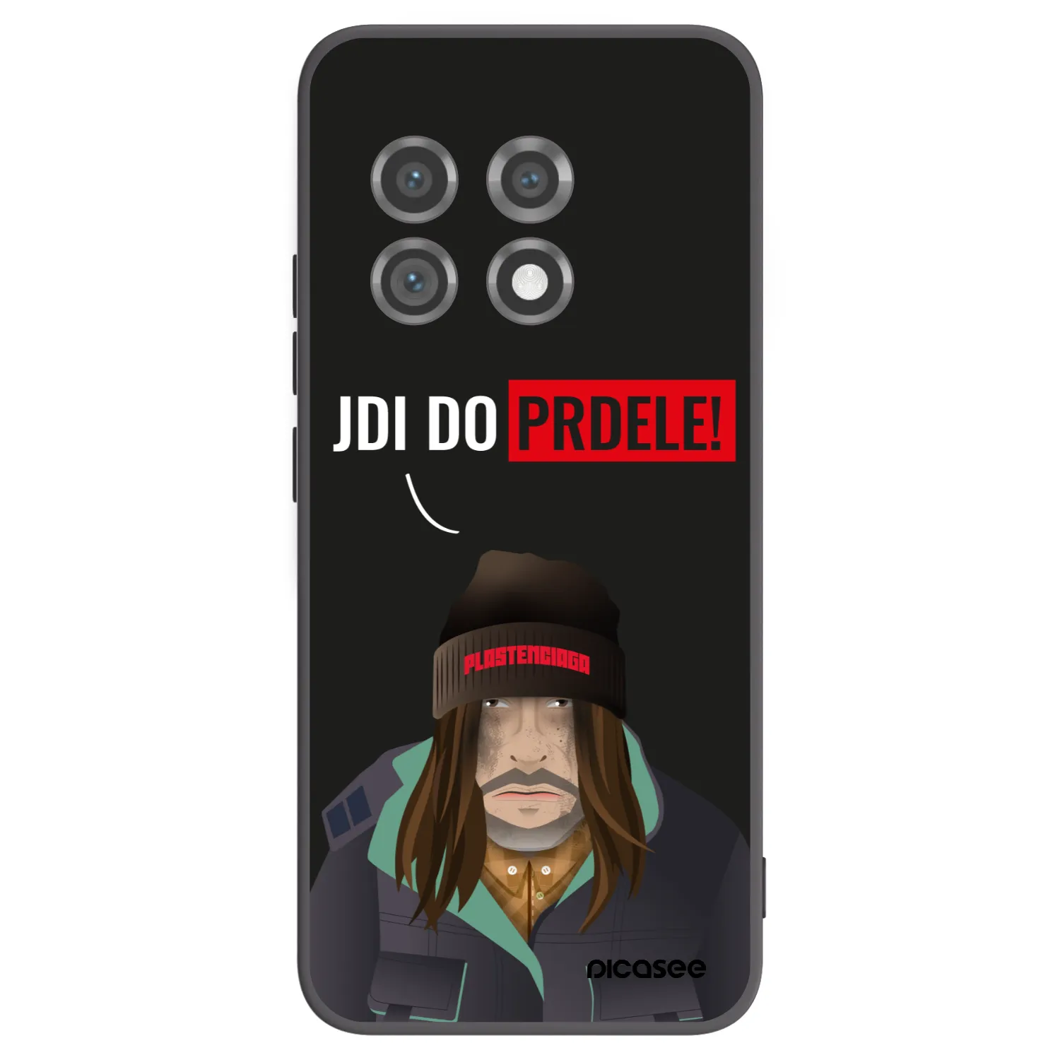 Picasee fekete szilikon tok az alábbi mobiltelefonokra OnePlus 11 5G - Bezďák