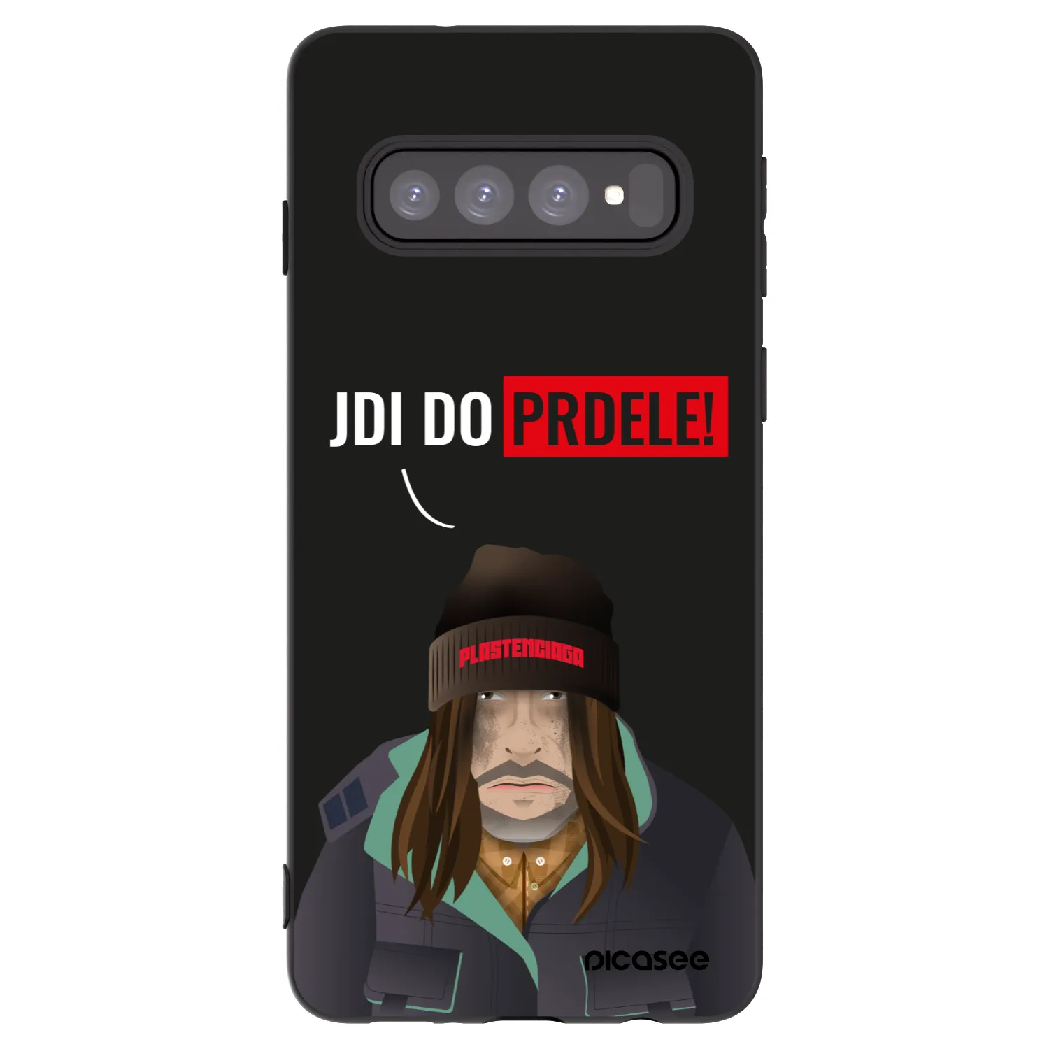 Picasee fekete szilikon tok az alábbi mobiltelefonokra Samsung Galaxy S10 G973 - Bezďák