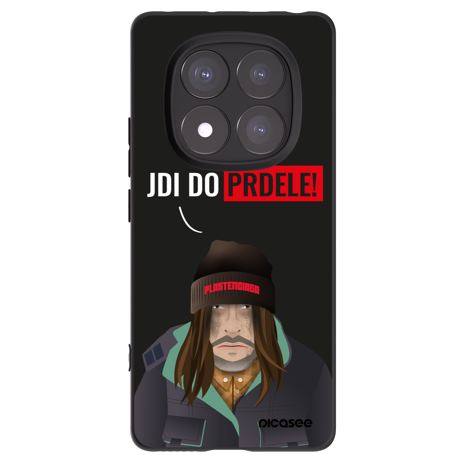 Picasee fekete szilikon tok az alábbi mobiltelefonokra Xiaomi Redmi Note 14 Pro 5G - Bezďák