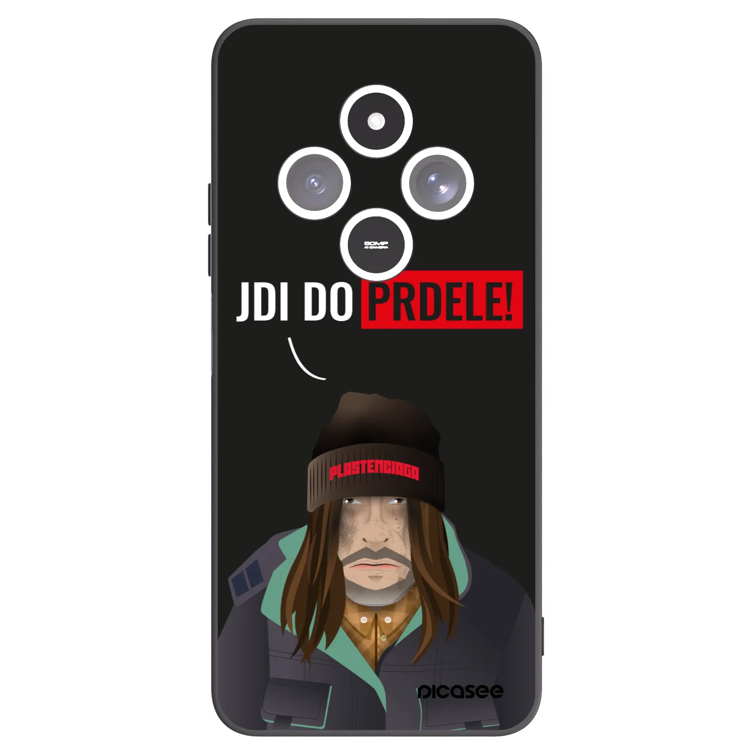 Picasee fekete szilikon tok az alábbi mobiltelefonokra Xiaomi Redmi 14C - Bezďák