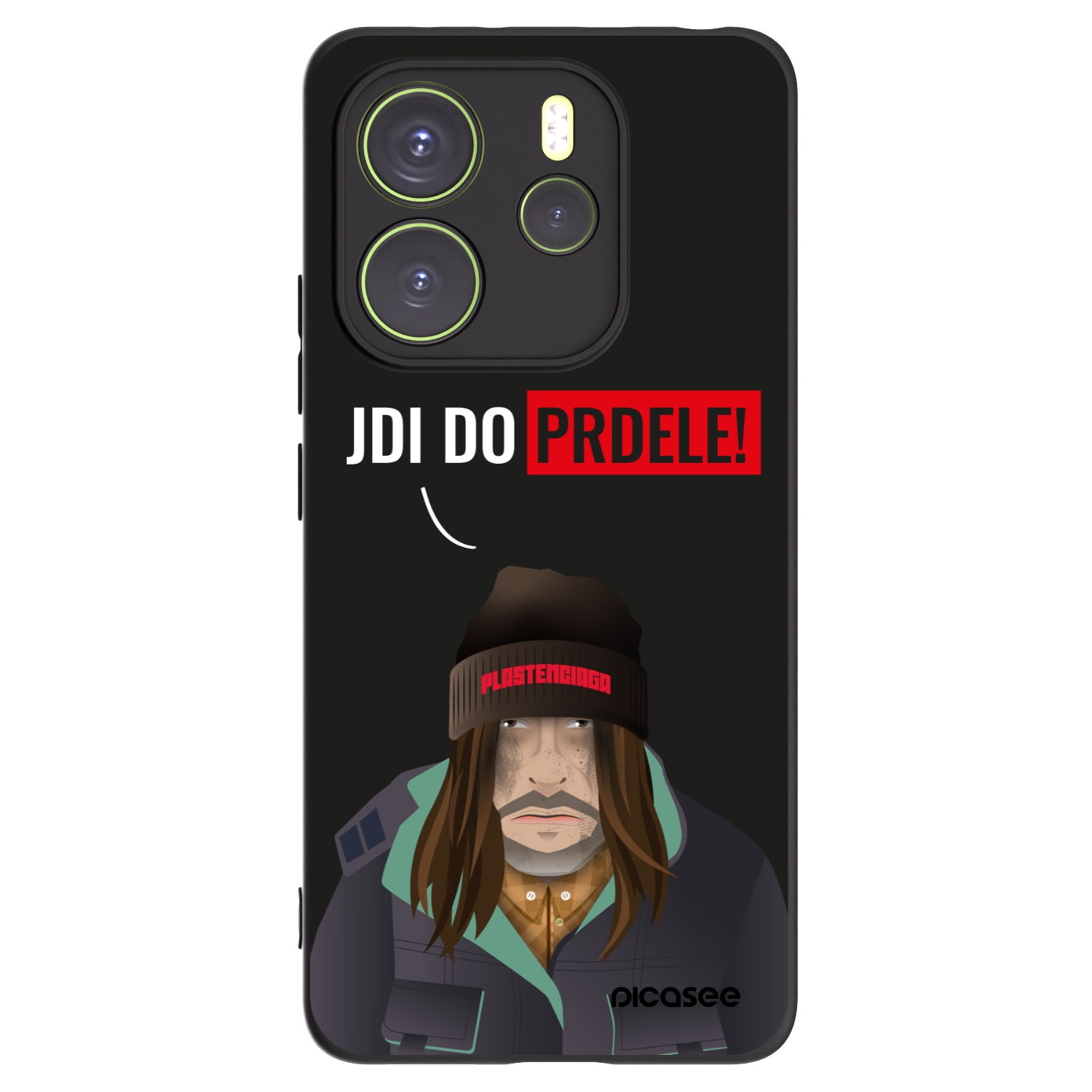 Picasee fekete szilikon tok az alábbi mobiltelefonokra Xiaomi Redmi Note 14 4G - Bezďák