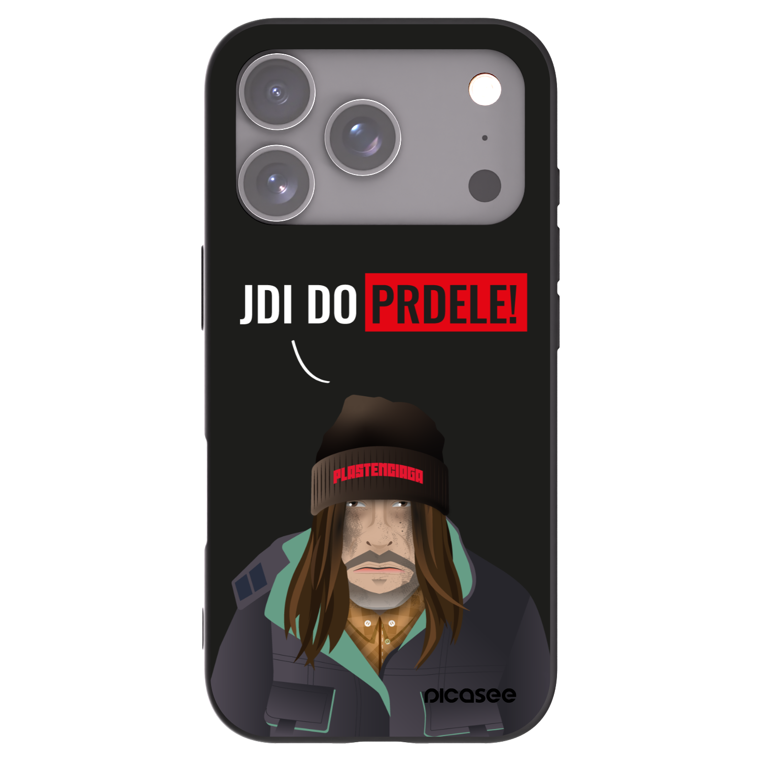 Picasee fekete szilikon tok az alábbi mobiltelefonokra Apple iPhone 17 Pro - Bezďák