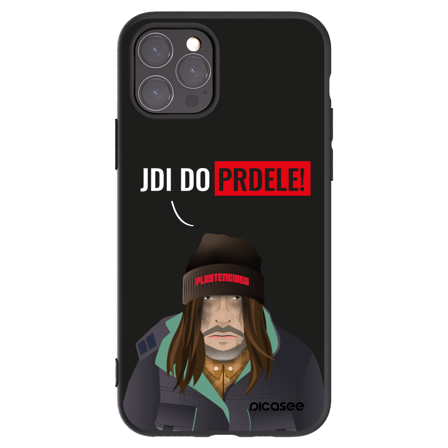 Picasee fekete szilikon tok az alábbi mobiltelefonokra Apple iPhone 11 Pro - Bezďák