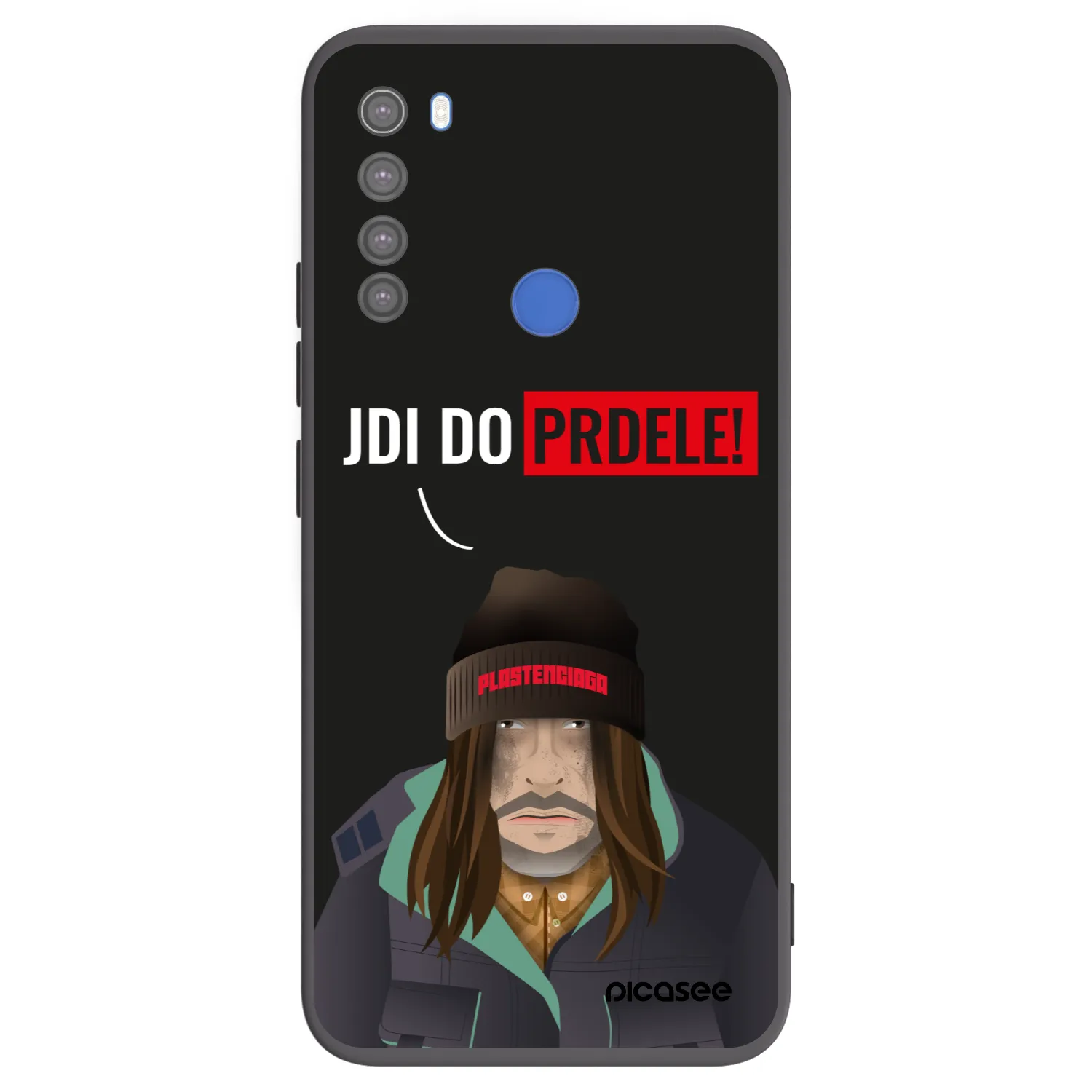 Picasee fekete szilikon tok az alábbi mobiltelefonokra Xiaomi Redmi Note 8T - Bezďák