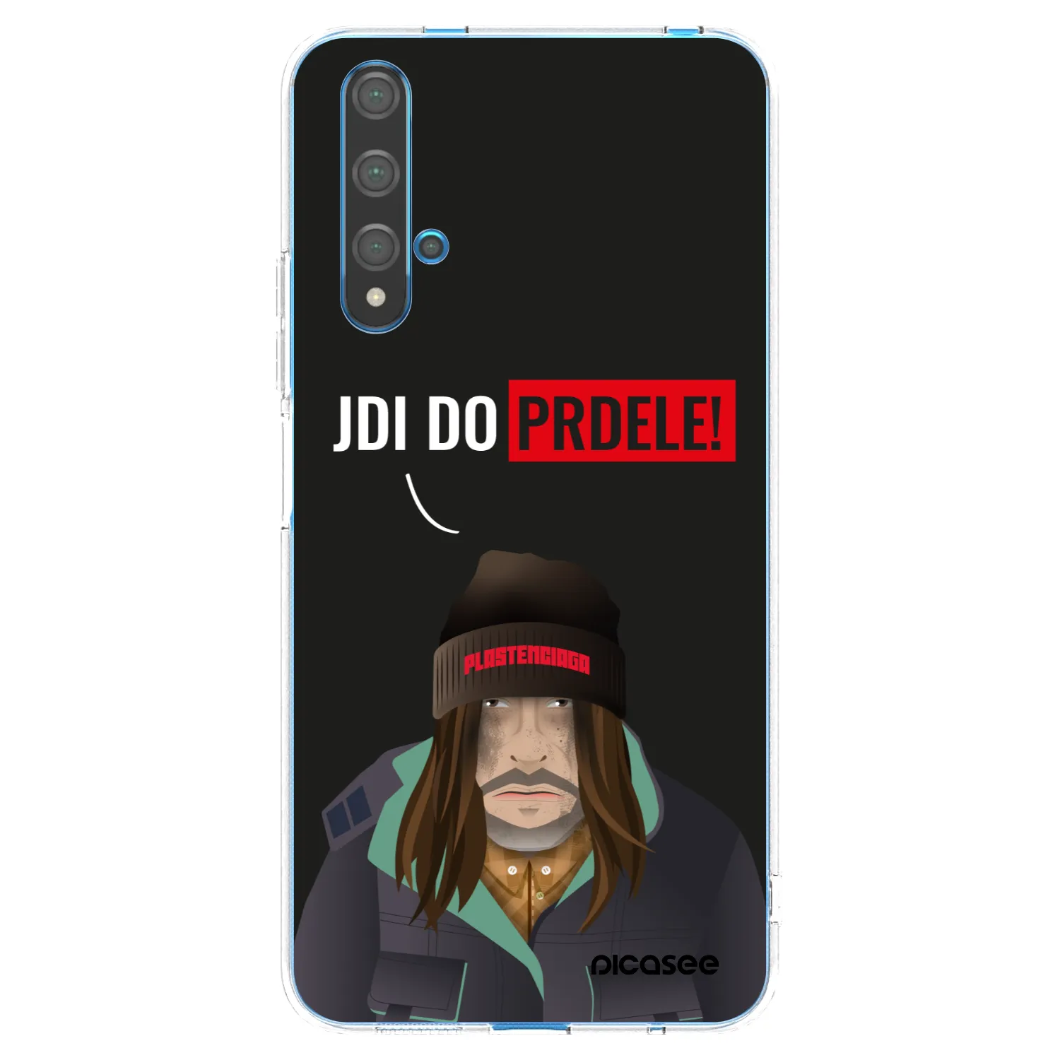 Picasee átlátszó szilikon tok az alábbi mobiltelefonokra Huawei Nova 5T - Bezďák