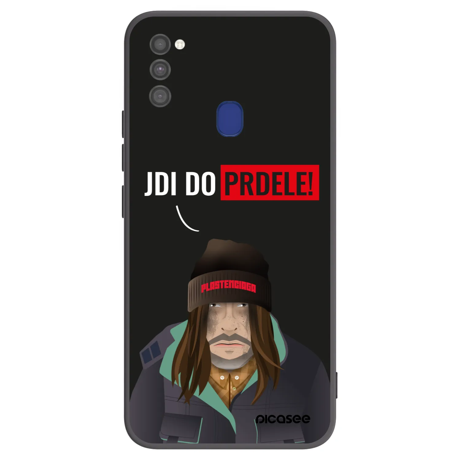 Picasee fekete szilikon tok az alábbi mobiltelefonokra Samsung Galaxy M21 M215F - Bezďák