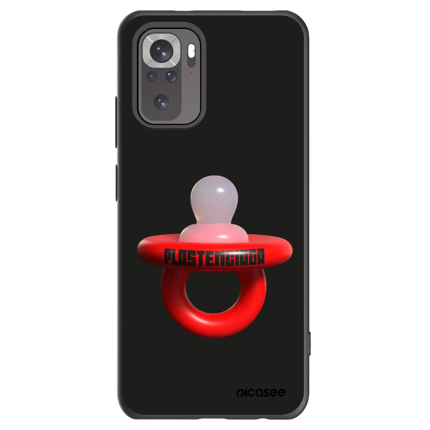 Picasee fekete szilikon tok az alábbi mobiltelefonokra Xiaomi Redmi Note 10 - Le Dudel