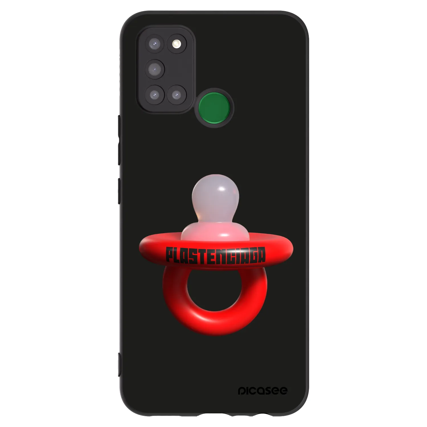 Picasee fekete szilikon tok az alábbi mobiltelefonokra Realme 7i - Le Dudel