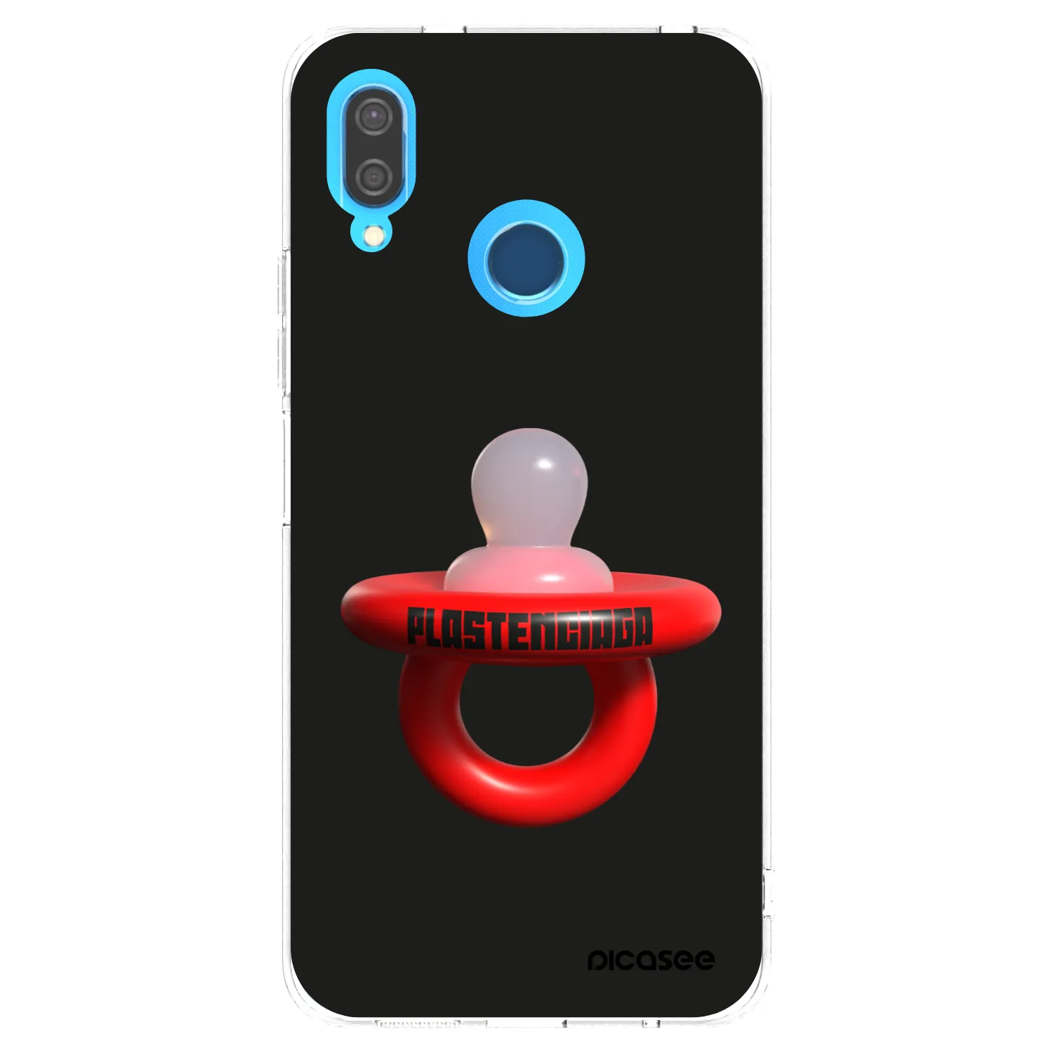 Picasee átlátszó szilikon tok az alábbi mobiltelefonokra Huawei P20 Lite - Le Dudel