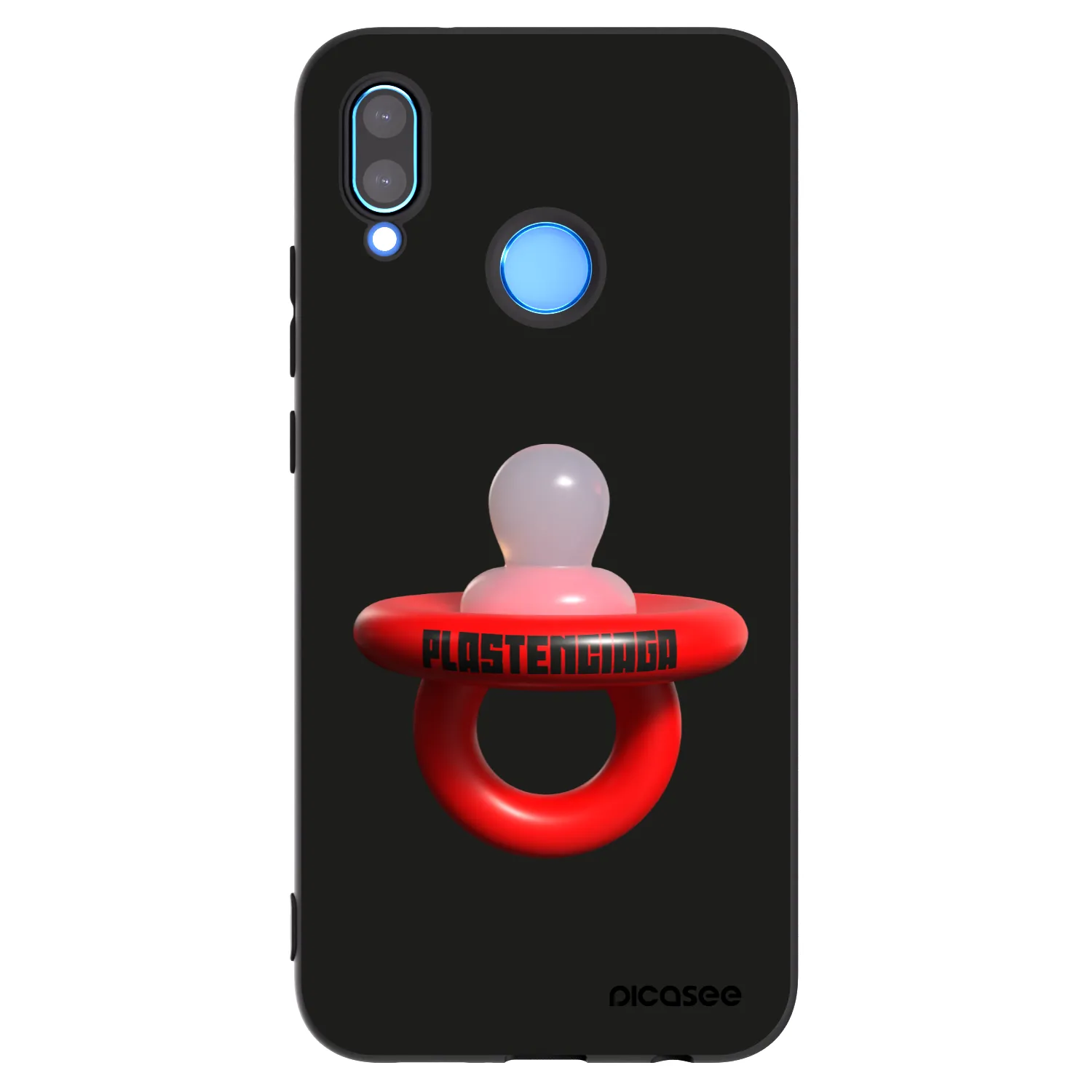 Picasee fekete szilikon tok az alábbi mobiltelefonokra Huawei P20 Lite - Le Dudel