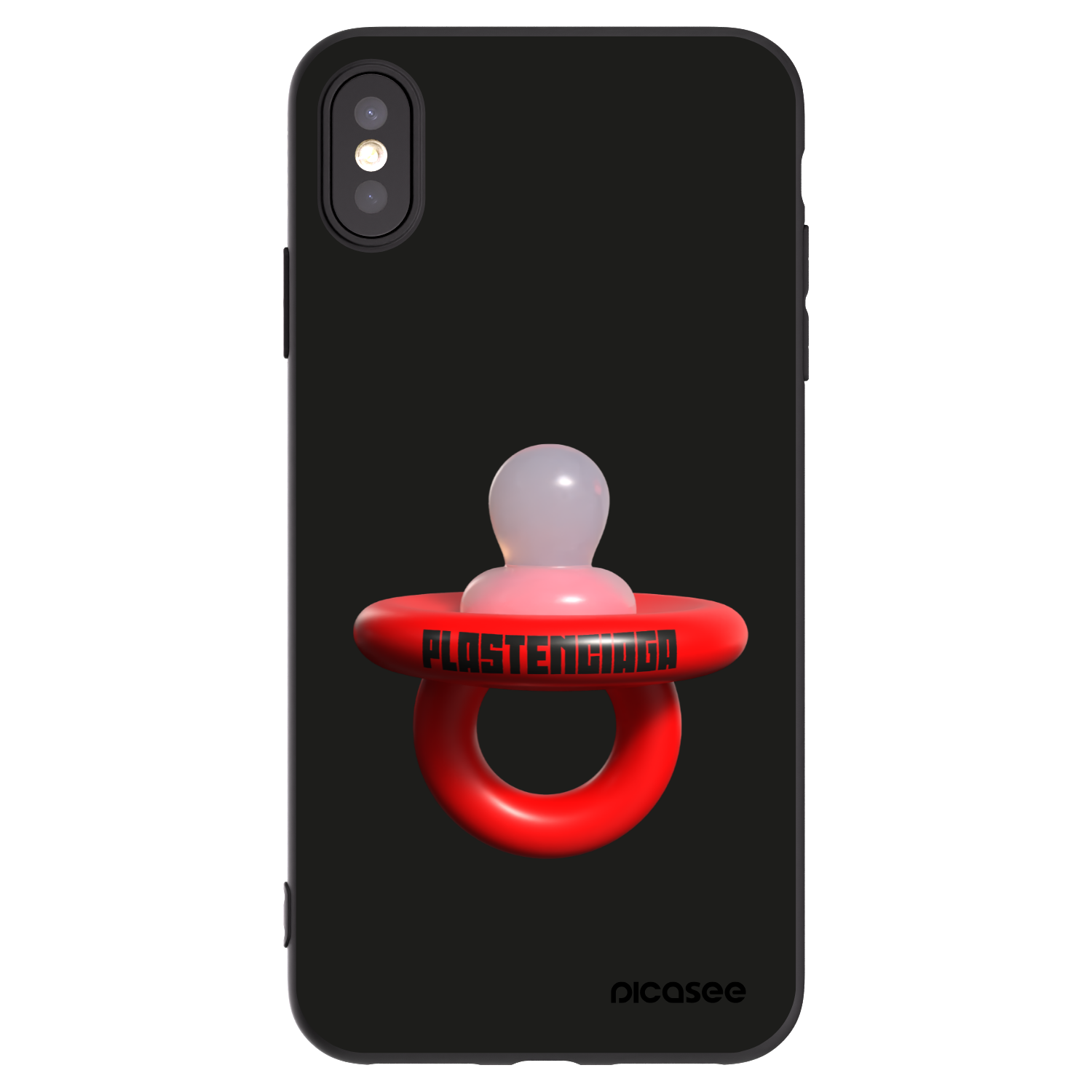 Picasee fekete szilikon tok az alábbi mobiltelefonokra Apple iPhone XS Max - Le Dudel