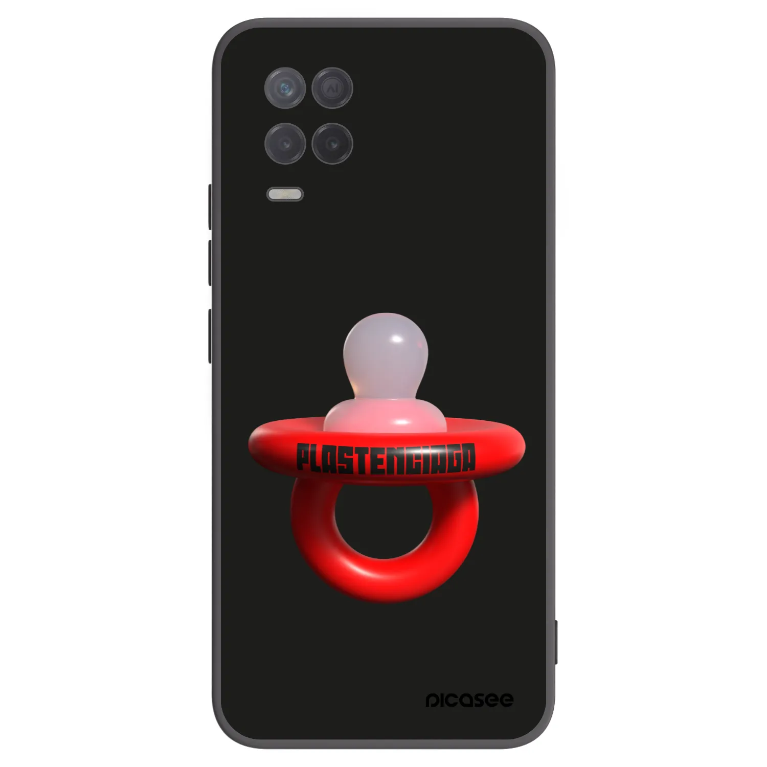 Picasee fekete szilikon tok az alábbi mobiltelefonokra Realme 8 5G - Le Dudel