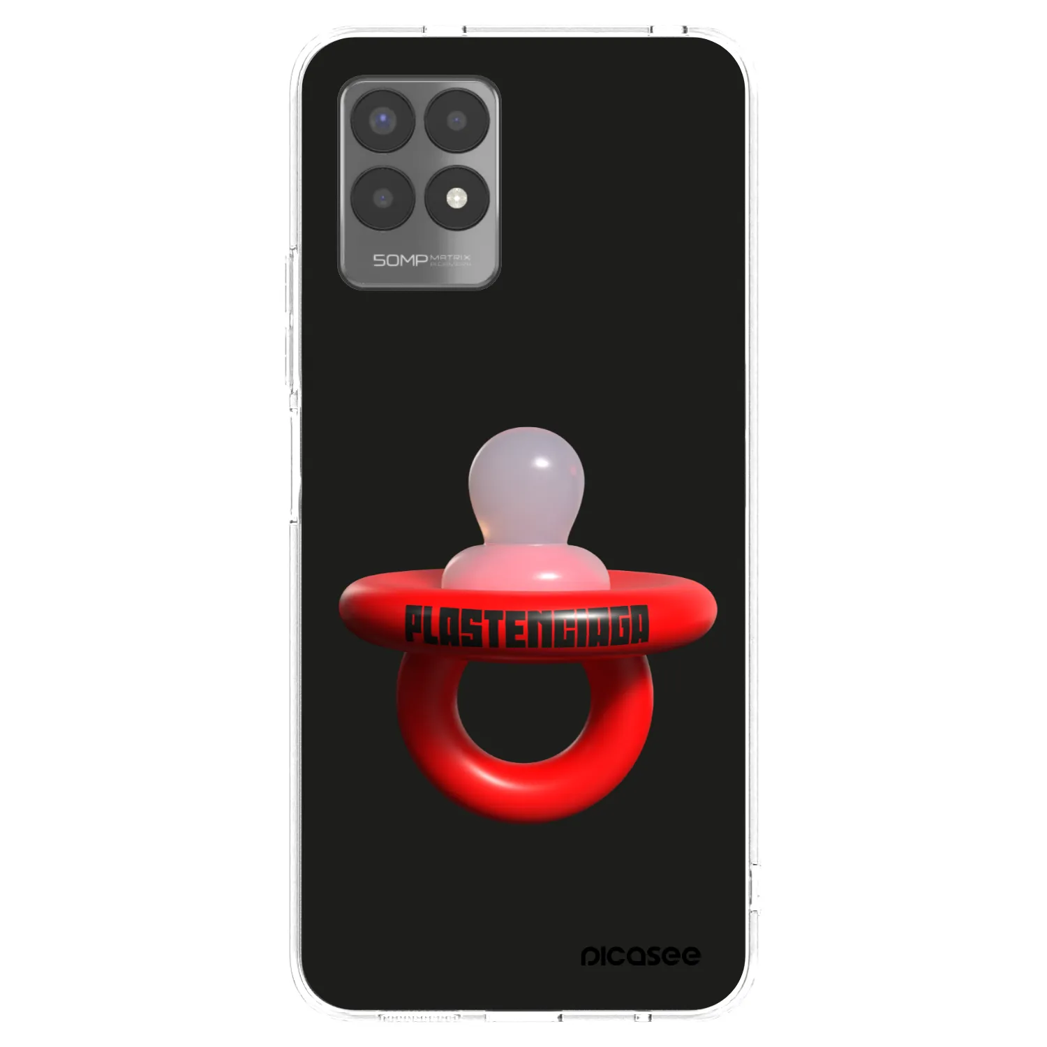 Picasee átlátszó szilikon tok az alábbi mobiltelefonokra Realme 8i - Le Dudel