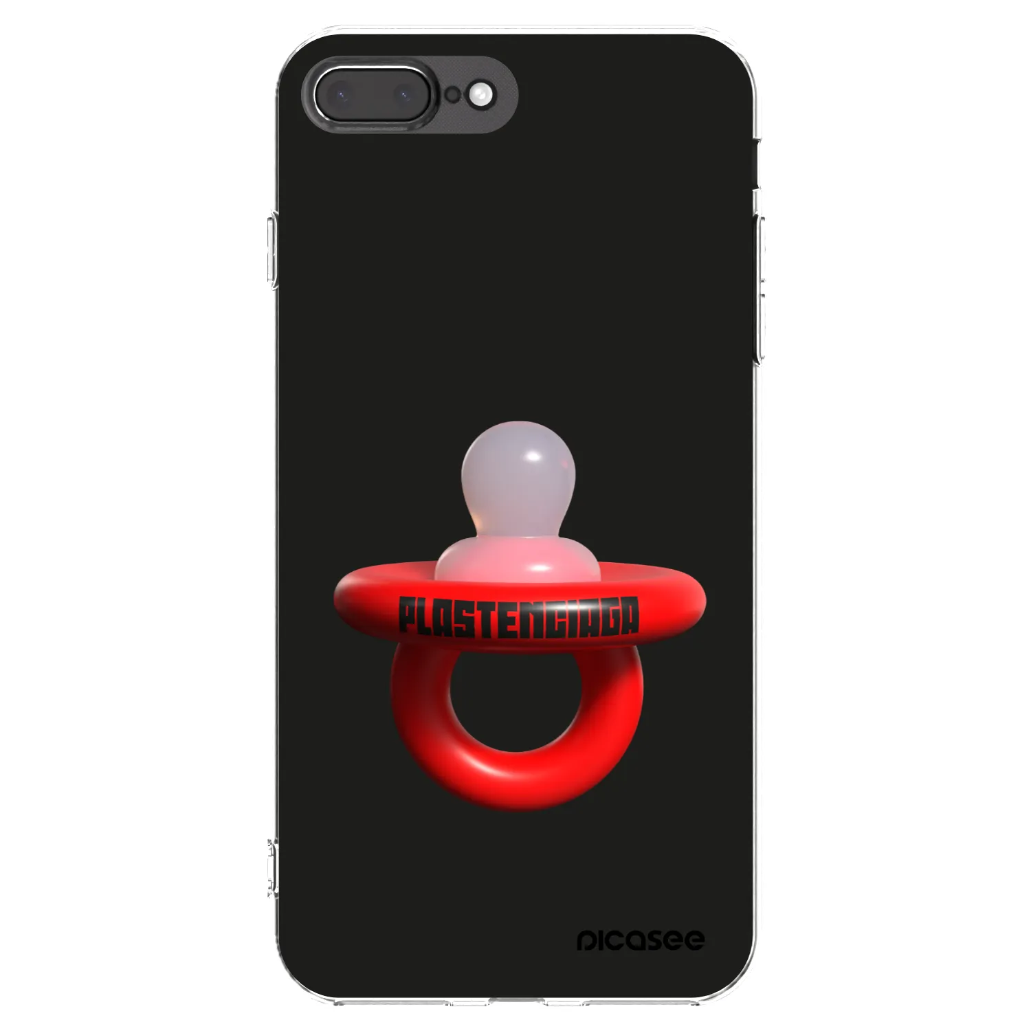 Picasee átlátszó szilikon tok az alábbi mobiltelefonokra Apple iPhone 7 Plus - Le Dudel