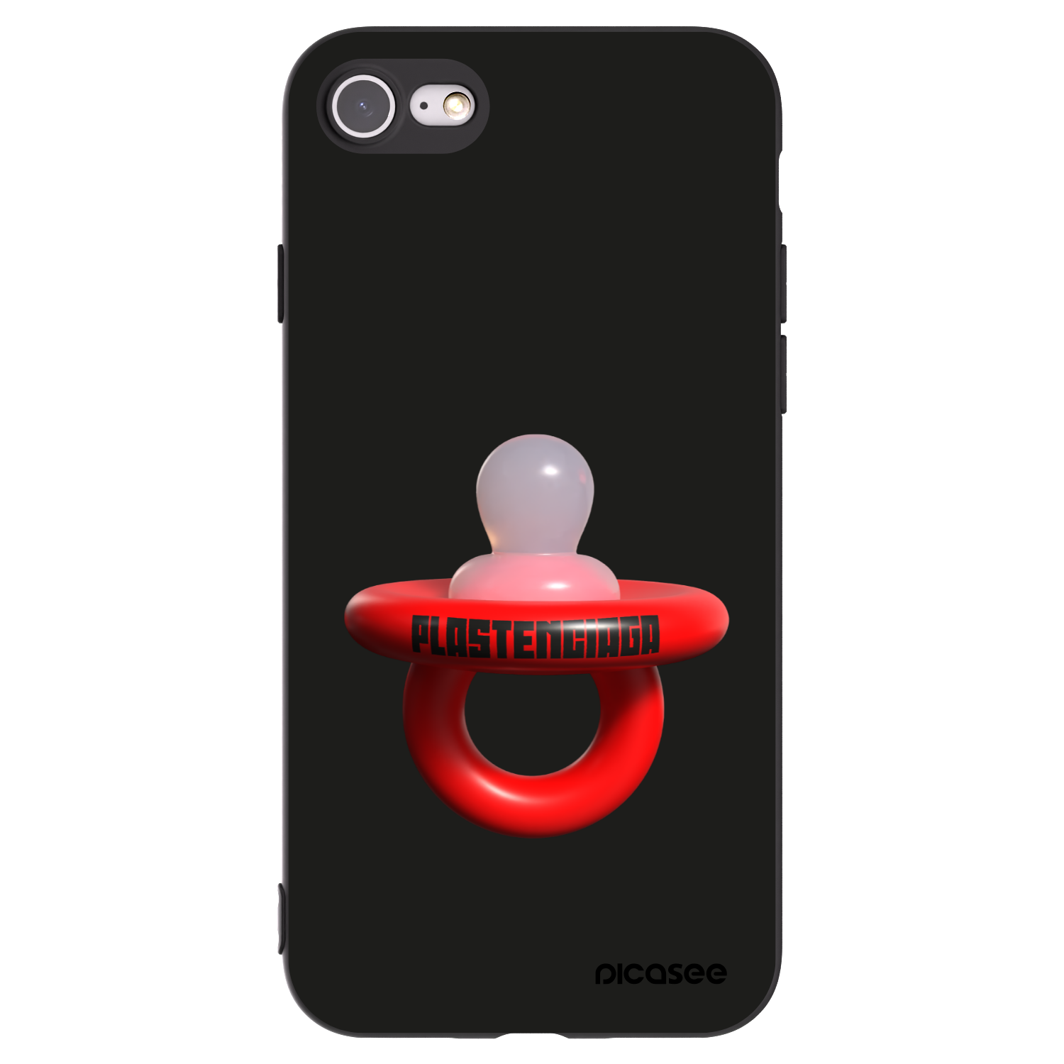 Picasee fekete szilikon tok az alábbi mobiltelefonokra Apple iPhone SE 2022 - Le Dudel