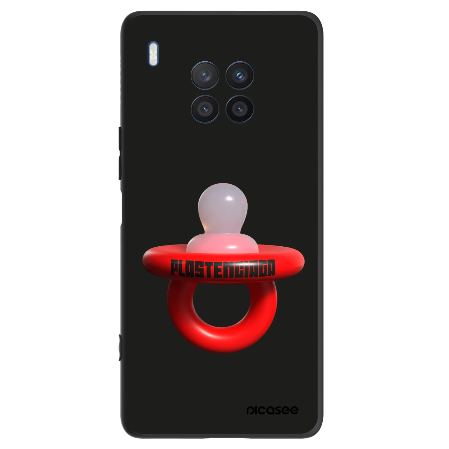 Picasee fekete szilikon tok az alábbi mobiltelefonokra Honor 50 Lite - Le Dudel