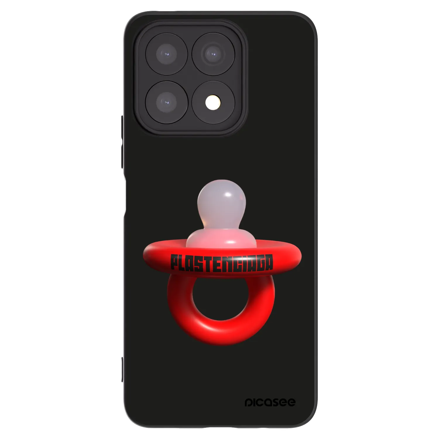 Picasee fekete szilikon tok az alábbi mobiltelefonokra Honor X8a - Le Dudel