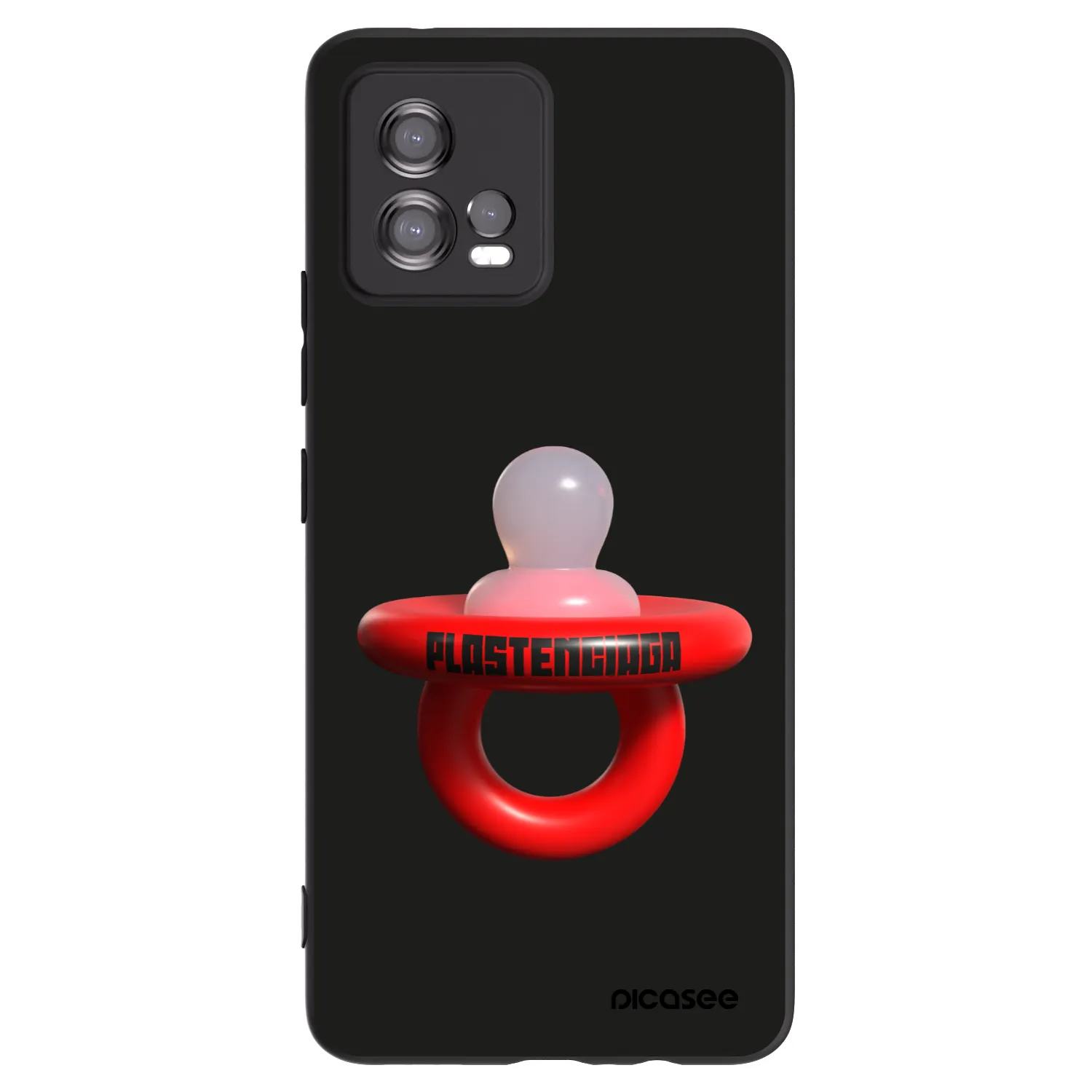 Picasee fekete szilikon tok az alábbi mobiltelefonokra Motorola Moto G72 - Le Dudel