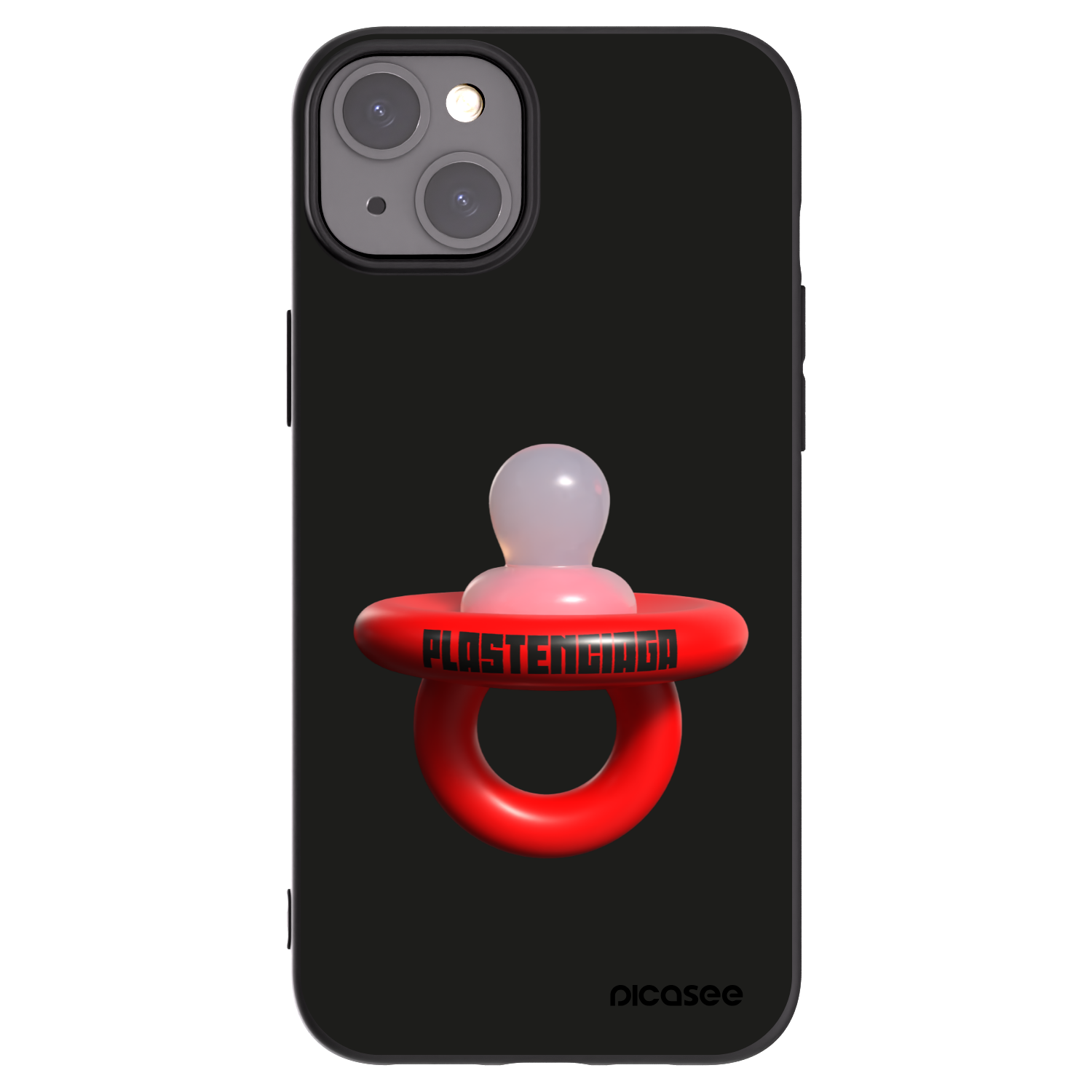 Picasee fekete szilikon tok az alábbi mobiltelefonokra Apple iPhone 15 Plus - Le Dudel