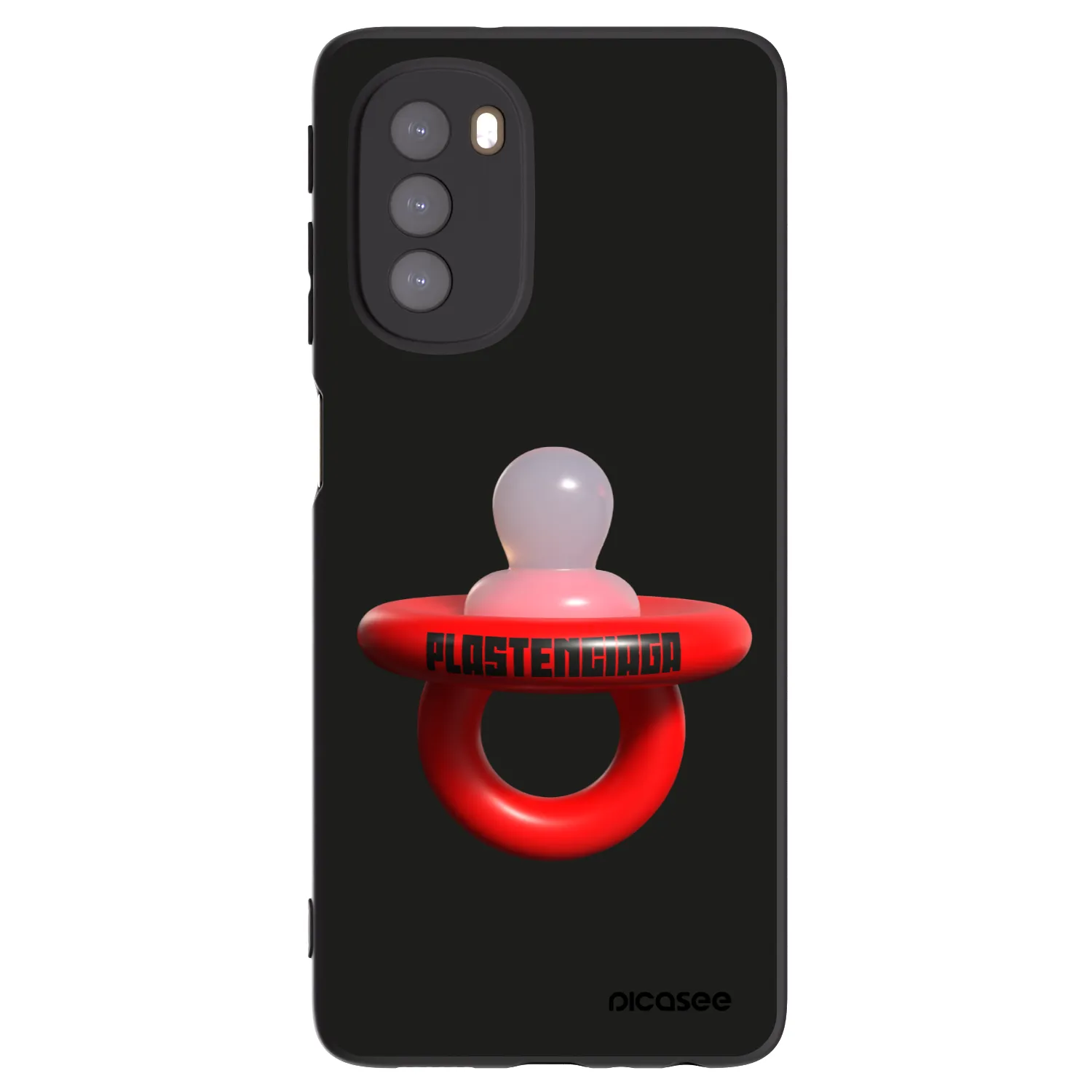 Picasee fekete szilikon tok az alábbi mobiltelefonokra Motorola Moto G51 - Le Dudel