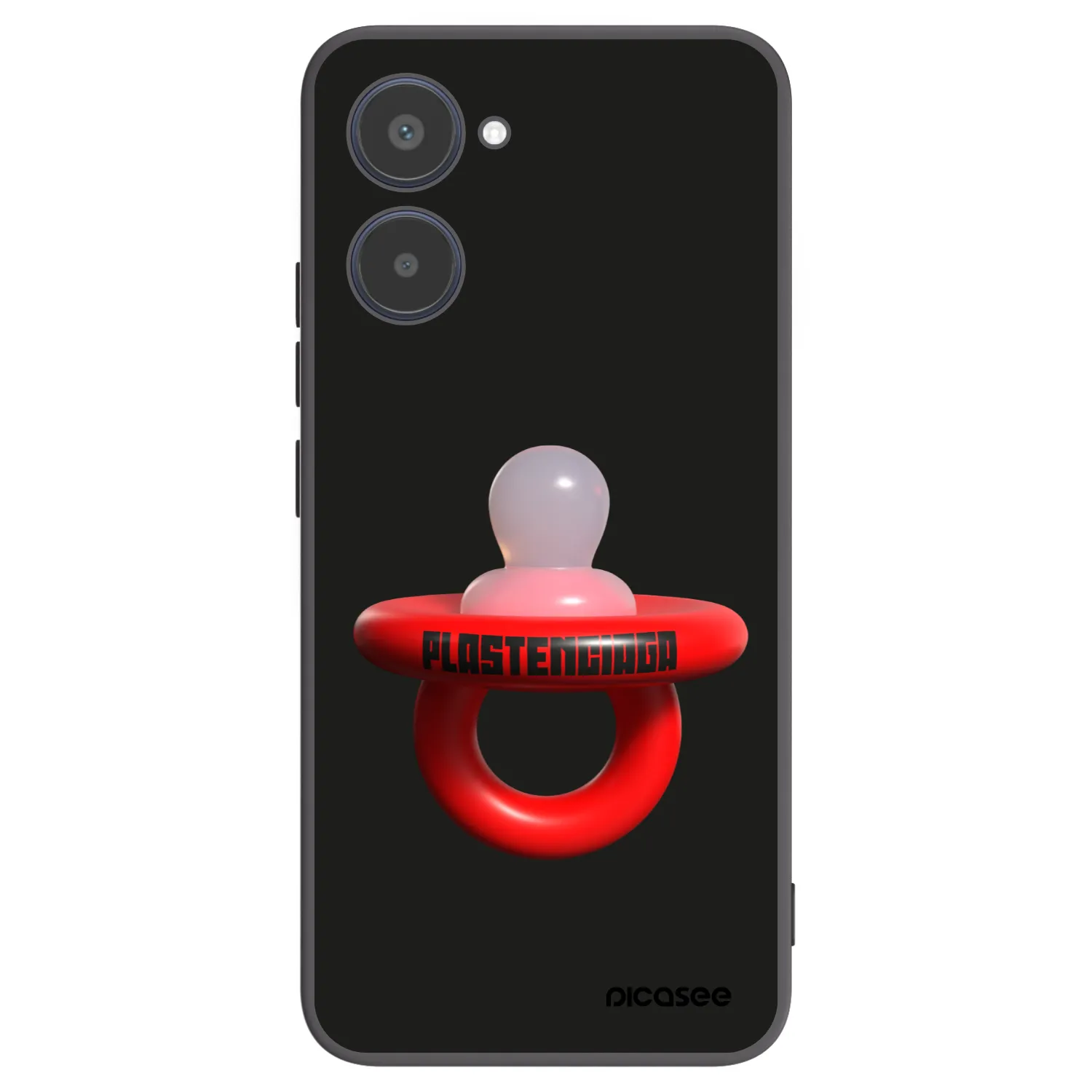 Picasee fekete szilikon tok az alábbi mobiltelefonokra Realme 10 4G - Le Dudel