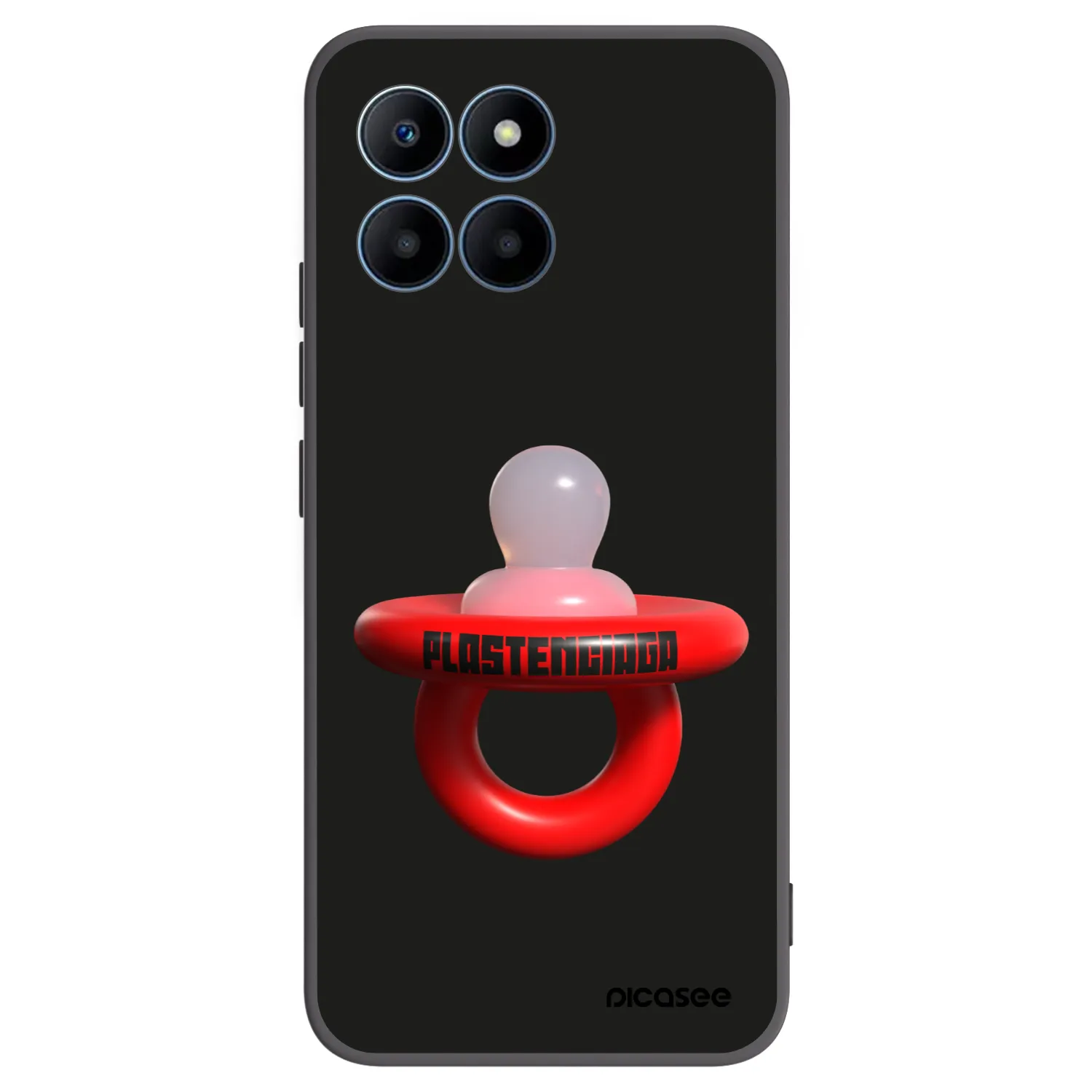 Picasee fekete szilikon tok az alábbi mobiltelefonokra Honor 70 Lite - Le Dudel