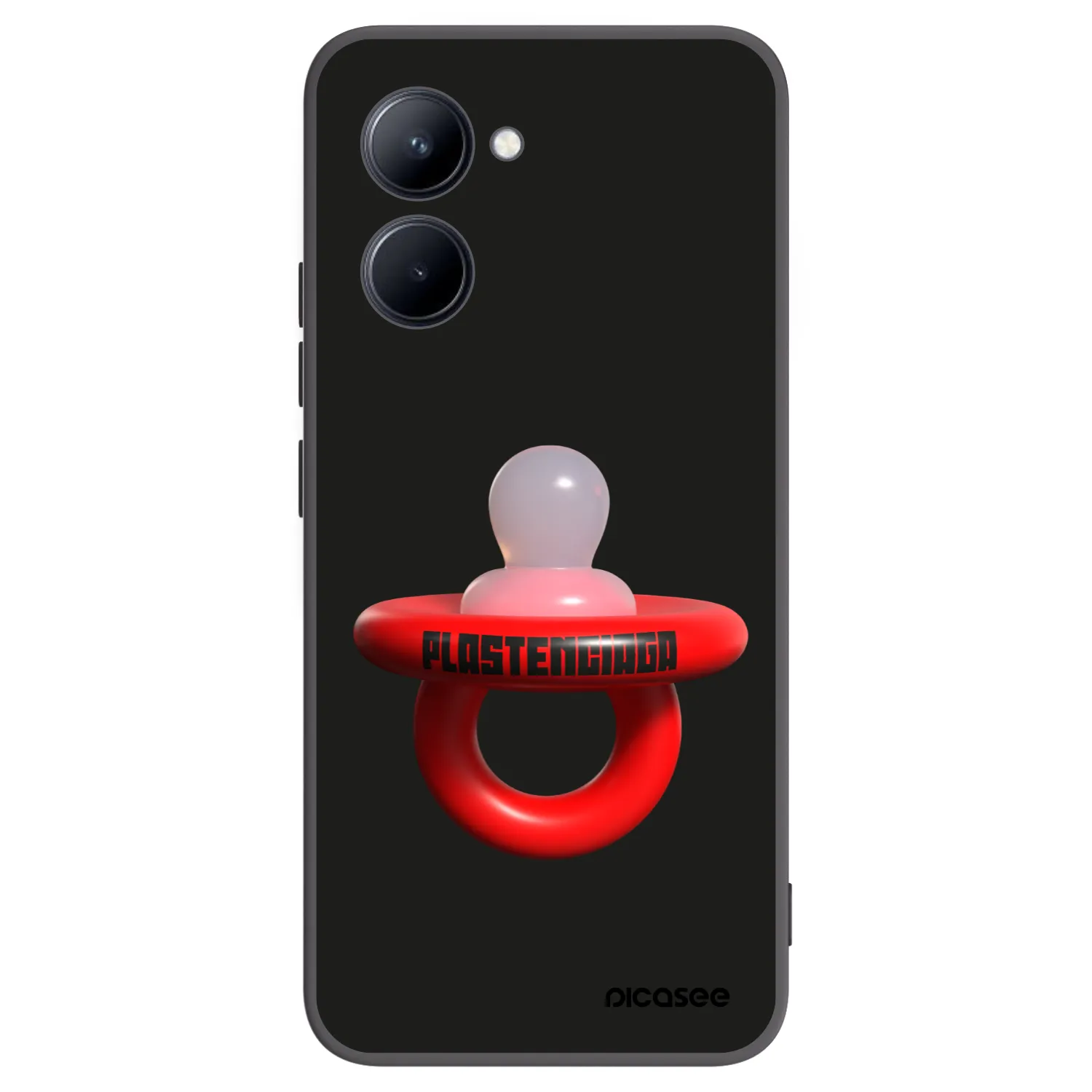 Picasee fekete szilikon tok az alábbi mobiltelefonokra Realme C33 (2023) - Le Dudel
