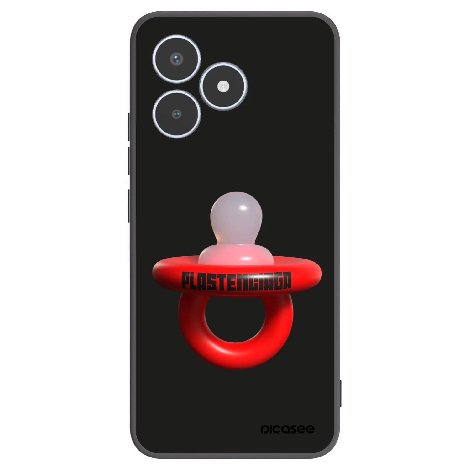Picasee fekete szilikon tok az alábbi mobiltelefonokra Realme C53 - Le Dudel