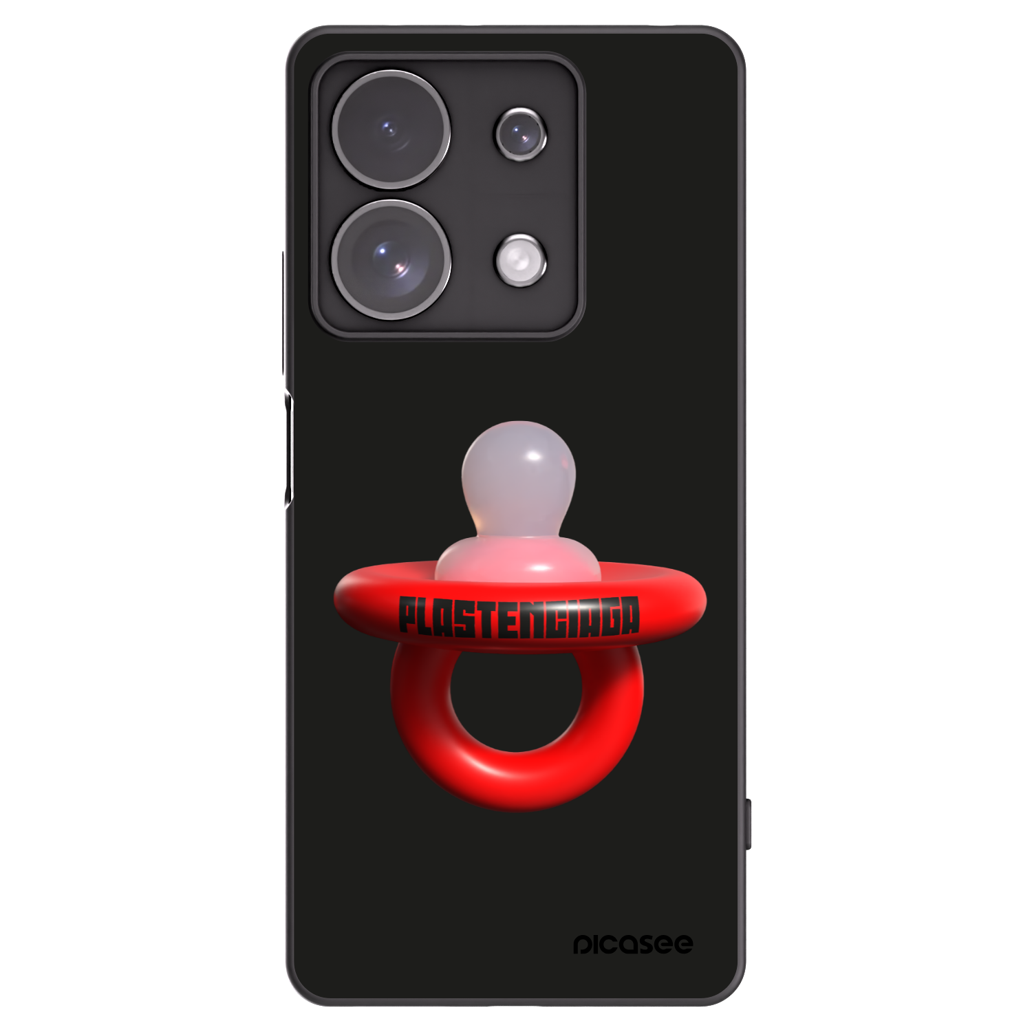 Picasee fekete szilikon tok az alábbi mobiltelefonokra Xiaomi Redmi Note 13 Pro 4G - Le Dudel