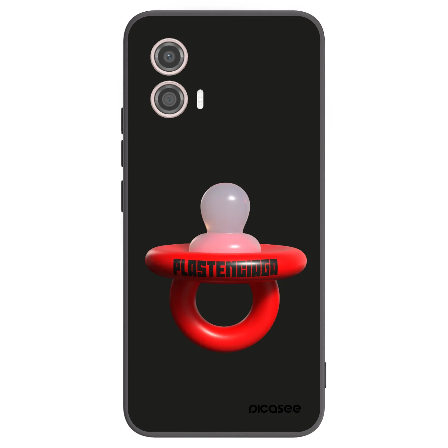 Picasee fekete szilikon tok az alábbi mobiltelefonokra Motorola Moto G53 5G - Le Dudel