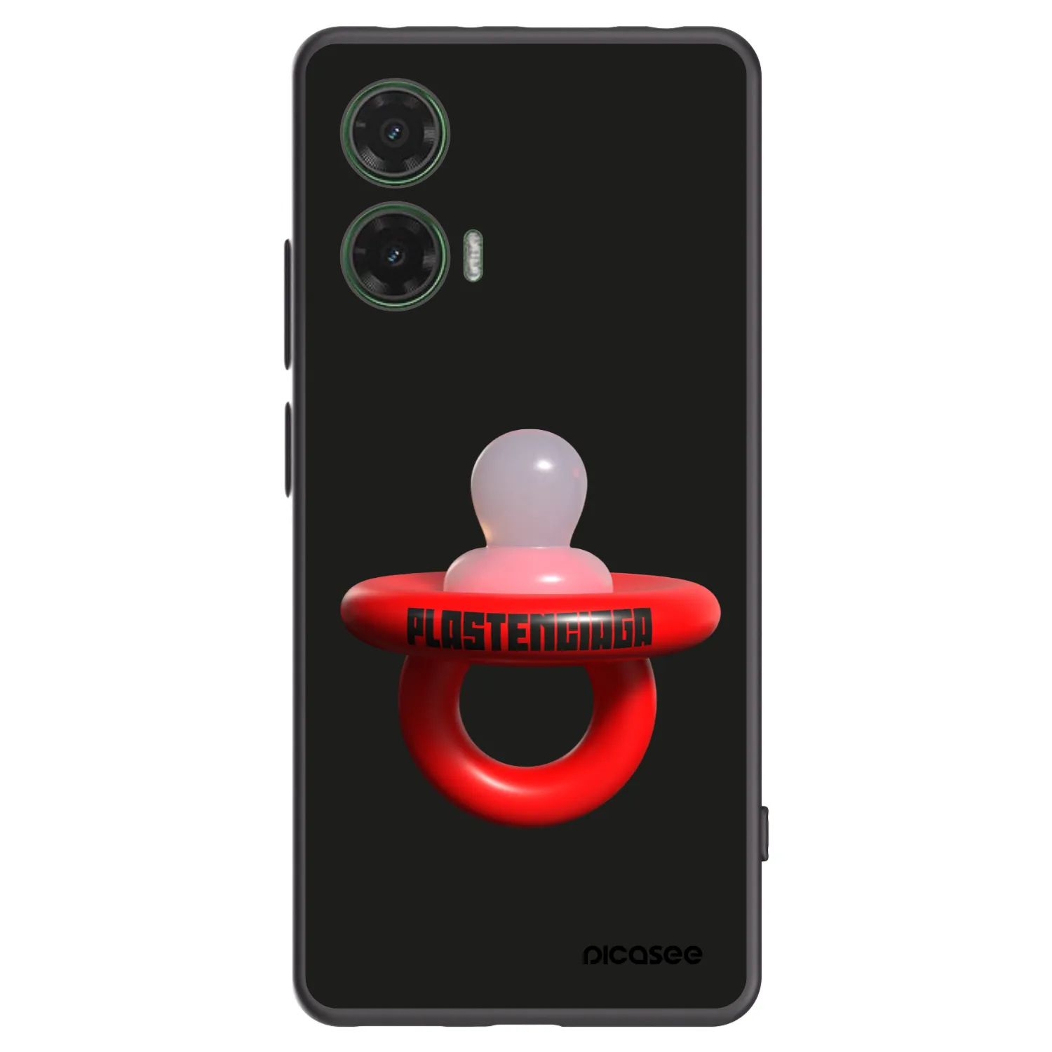 Picasee fekete szilikon tok az alábbi mobiltelefonokra Motorola Moto G35 5G - Le Dudel