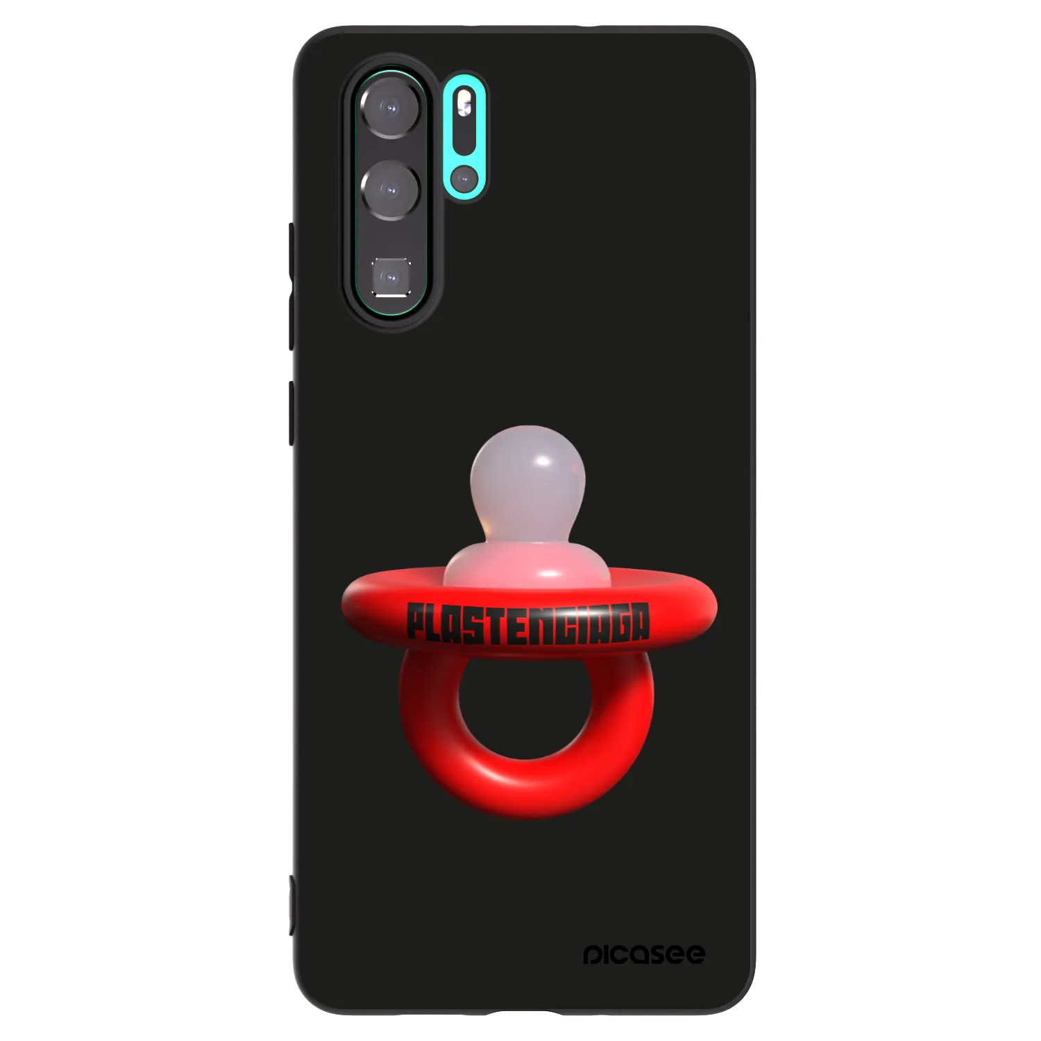 Picasee fekete szilikon tok az alábbi mobiltelefonokra Huawei P30 Pro - Le Dudel