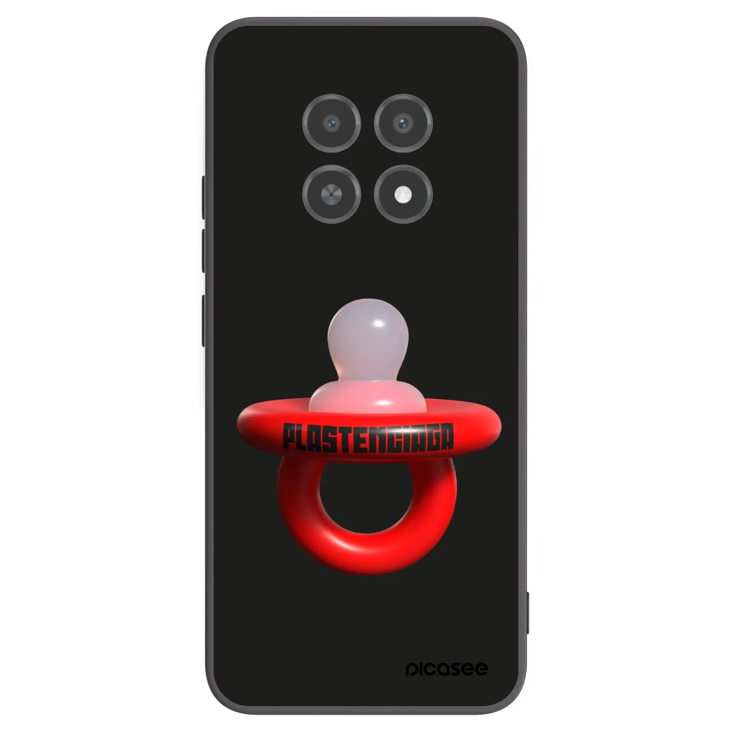 Picasee fekete szilikon tok az alábbi mobiltelefonokra Realme 12X - Le Dudel