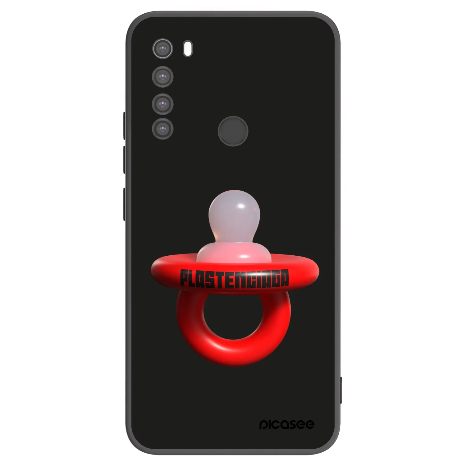 Picasee fekete szilikon tok az alábbi mobiltelefonokra Xiaomi Redmi Note 8 - Le Dudel