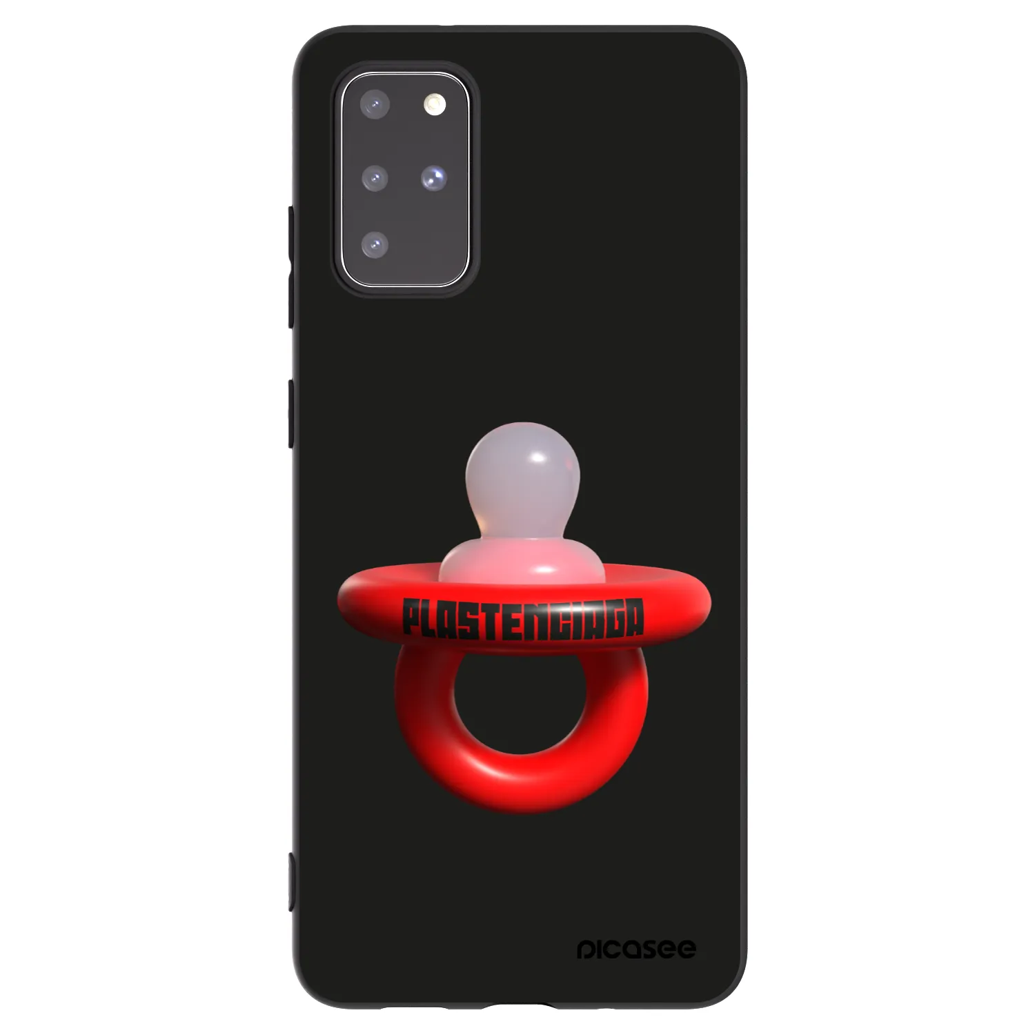 Picasee fekete szilikon tok az alábbi mobiltelefonokra Samsung Galaxy S20+ G985F - Le Dudel