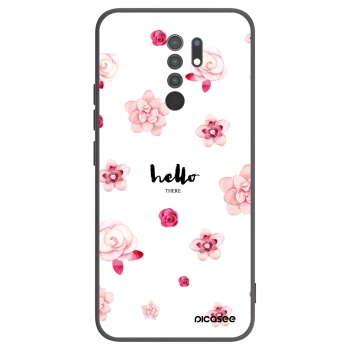 Picasee fekete szilikon tok az alábbi mobiltelefonokra Xiaomi Redmi 9 - Hello there