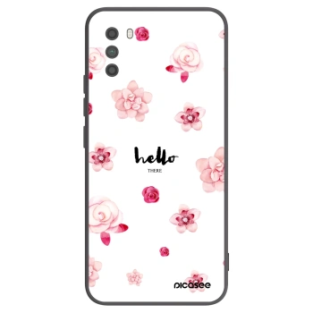 Picasee fekete szilikon tok az alábbi mobiltelefonokra Xiaomi Poco M3 - Hello there