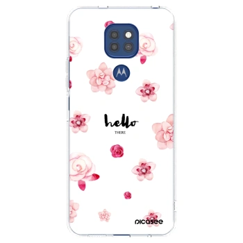 Picasee átlátszó szilikon tok az alábbi mobiltelefonokra Motorola Moto G9 Play - Hello there