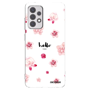 Picasee átlátszó szilikon tok az alábbi mobiltelefonokra Samsung Galaxy A52 5G A525F - Hello there