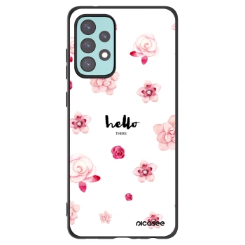 Picasee fekete szilikon tok az alábbi mobiltelefonokra Samsung Galaxy A72 A725F - Hello there