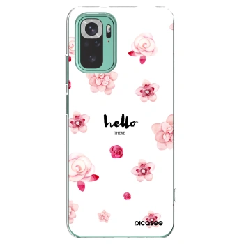 Picasee átlátszó szilikon tok az alábbi mobiltelefonokra Xiaomi Redmi Note 10 Pro - Hello there