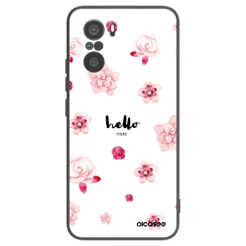 Picasee fekete szilikon tok az alábbi mobiltelefonokra Xiaomi Poco F3 - Hello there