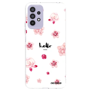 Picasee átlátszó szilikon tok az alábbi mobiltelefonokra Samsung Galaxy A32 4G SM-A325F - Hello there