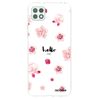 Picasee átlátszó szilikon tok az alábbi mobiltelefonokra Samsung Galaxy A22 A226B 5G - Hello there