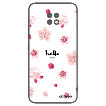 Picasee fekete szilikon tok az alábbi mobiltelefonokra Xiaomi Redmi Note 9T - Hello there