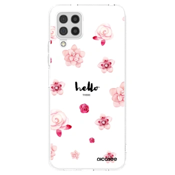 Picasee átlátszó szilikon tok az alábbi mobiltelefonokra Samsung Galaxy A22 A225F 4G - Hello there